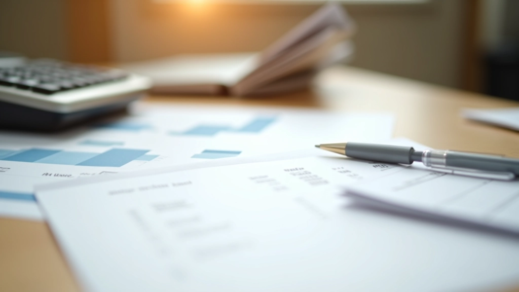 Schreibtisch mit Dokumenten zum Solidaritätszuschlag und Taschenrechner